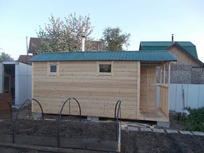 Баня 2×4 с верандой 2×1 — фото 5